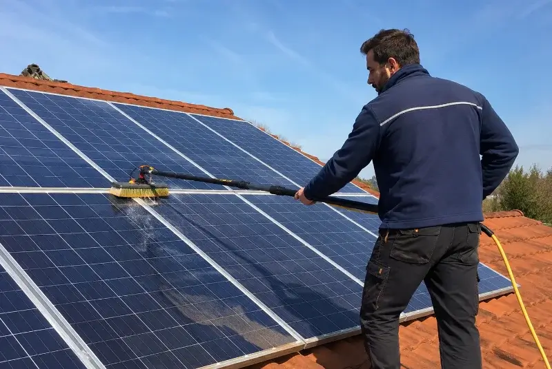 Nettoyage et entretien de panneaux solaires à Plouhinec